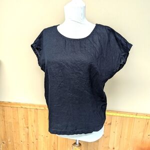 Quince 100% Linen Cap Sleeve Top